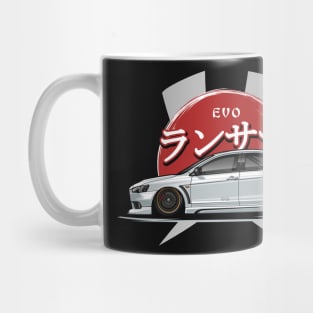 Lancer Evolution X (White) Mug